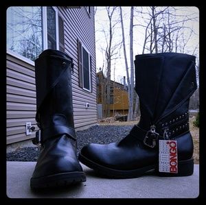 Bongo black leather boots (Womens)